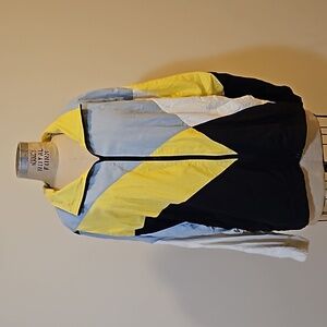 Color blocked retro vintage sport jacket